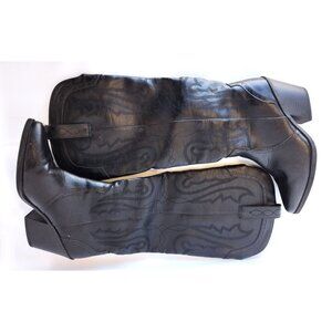 Sugar Kammy Western Boots Tall Black Size 9